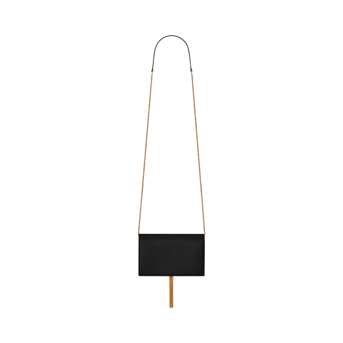 생로랑 그랑 드 뿌드르 엠보스드 레더 태슬 케이트 체인 지갑 블랙(Saint Laurent Kate Chain Wallet with Tassel in Grain de Poudre Embossed Leather Black) - 4