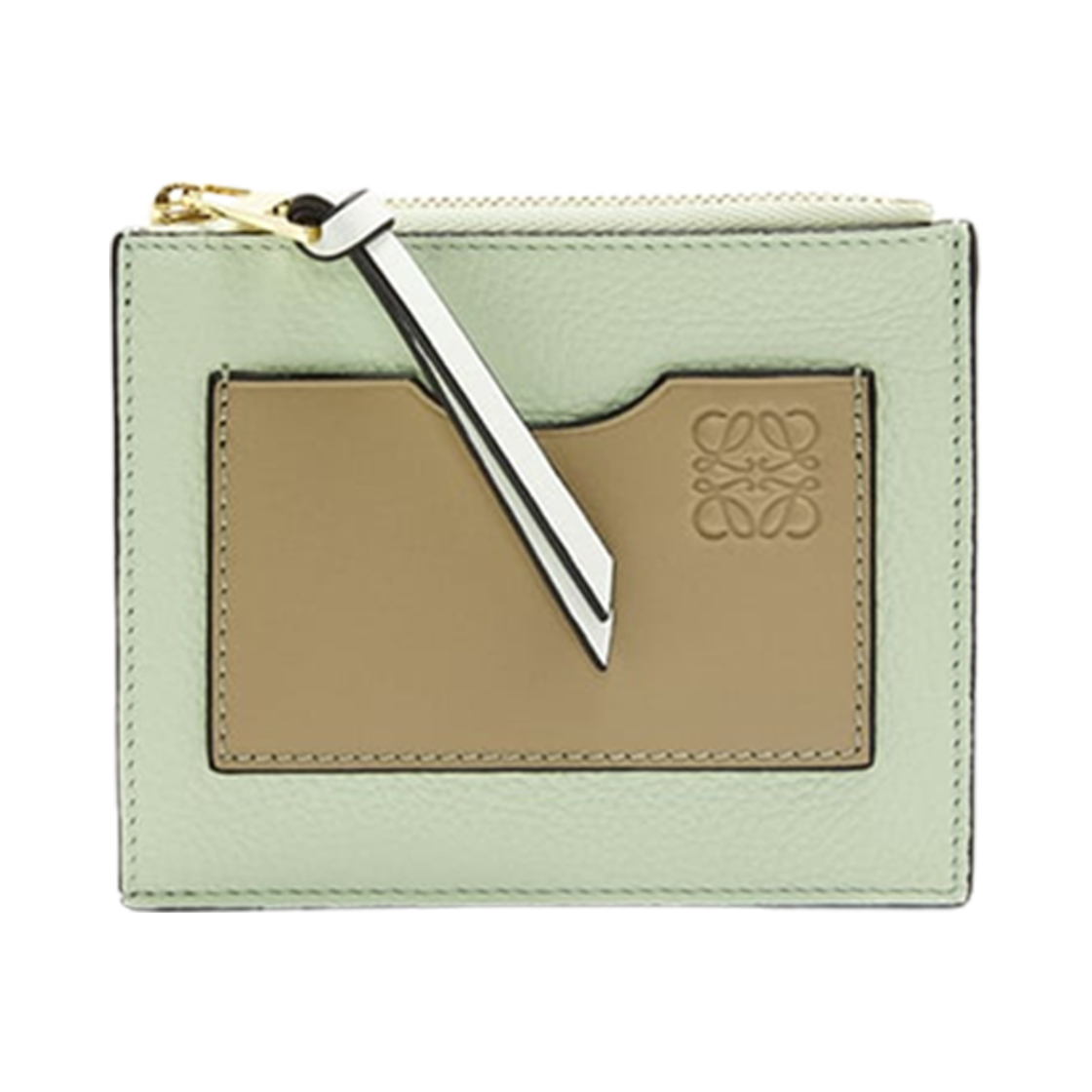 로에베 라지 코인 카드 홀더 인 소프트 그레인드 카프스킨 스프링 제이드 클레이 그린 | Loewe | KREAM