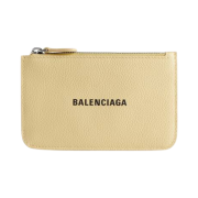 Balenciaga Cash Large Long Coin And Card Holder Light Yellow