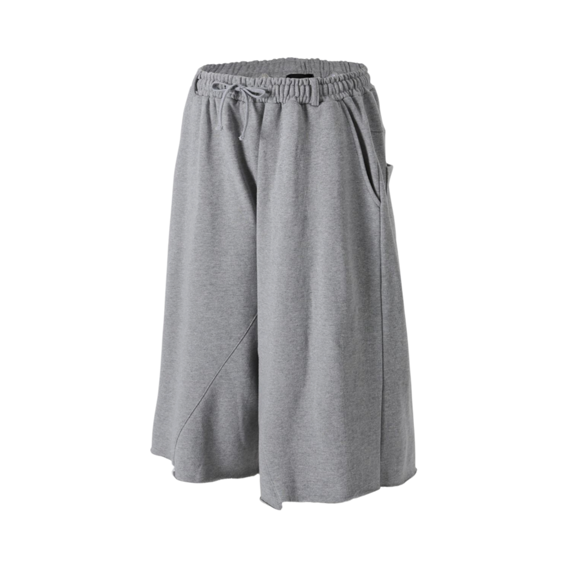 로어링라드 언밸런스 스웻 버뮤다 팬츠 그레이(ROARINGRAD Unbalance Sweat Bermuda Pants Gray)