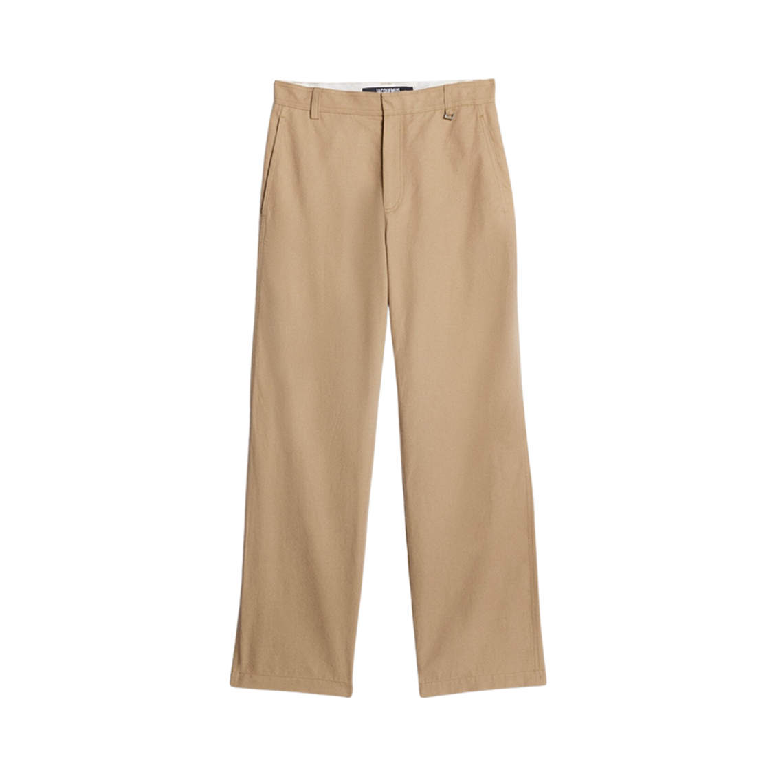 자크뮈스 르 판탈론 반호 지퍼 와이드 레그 팬츠 베이지(Jacquemus Le Pantalon Banho Zipped Wide Leg Pants Beige) - 1