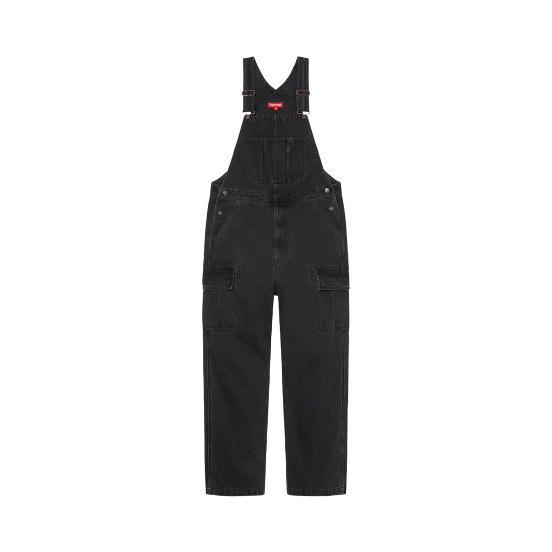 슈프림 카고 데님 오버롤 블랙 - 22FW(Supreme Cargo Denim Overalls Black - 22FW) - 1
