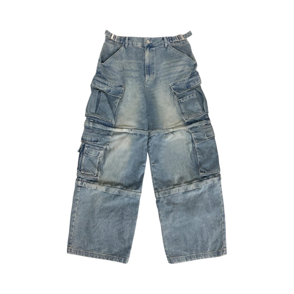 프로젝트 G/R 오버사이즈 컨버터블 카고 팬츠 블루(Project G/R Oversized Convertible Cargo Pants Blue)