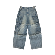 Project G/R Oversized Convertible Cargo Pants Blue