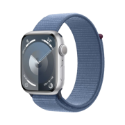Apple Watch Series 9 45mm GPS Silver Aluminium Case with Sport Loop Winter Blue (Korean Ver.)