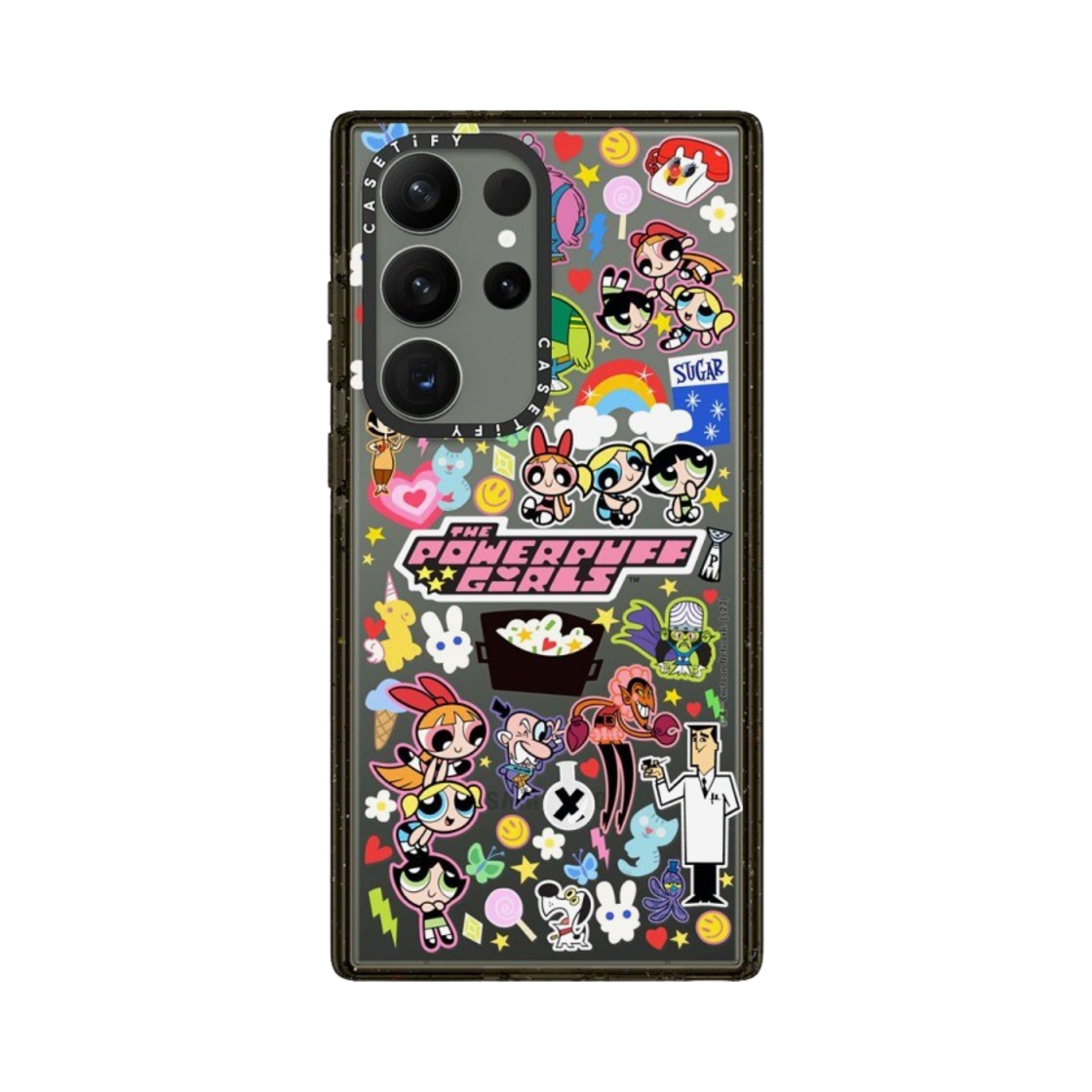 케이스티파이 x 파워퍼프걸 갤럭시 스티커마니아 임팩트 케이스 클리어 블랙(Casetify x The Powerpuff Girls Galaxy Stickermania Impact Case Clear Black) - 4