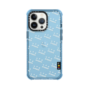 Casetify x IAB Studio iPhone White Monogram Logo Ultra Impact Bumper Case Sierra Blue