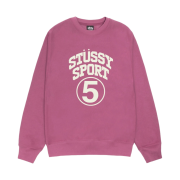 Stussy 5 Sport Crew Berry