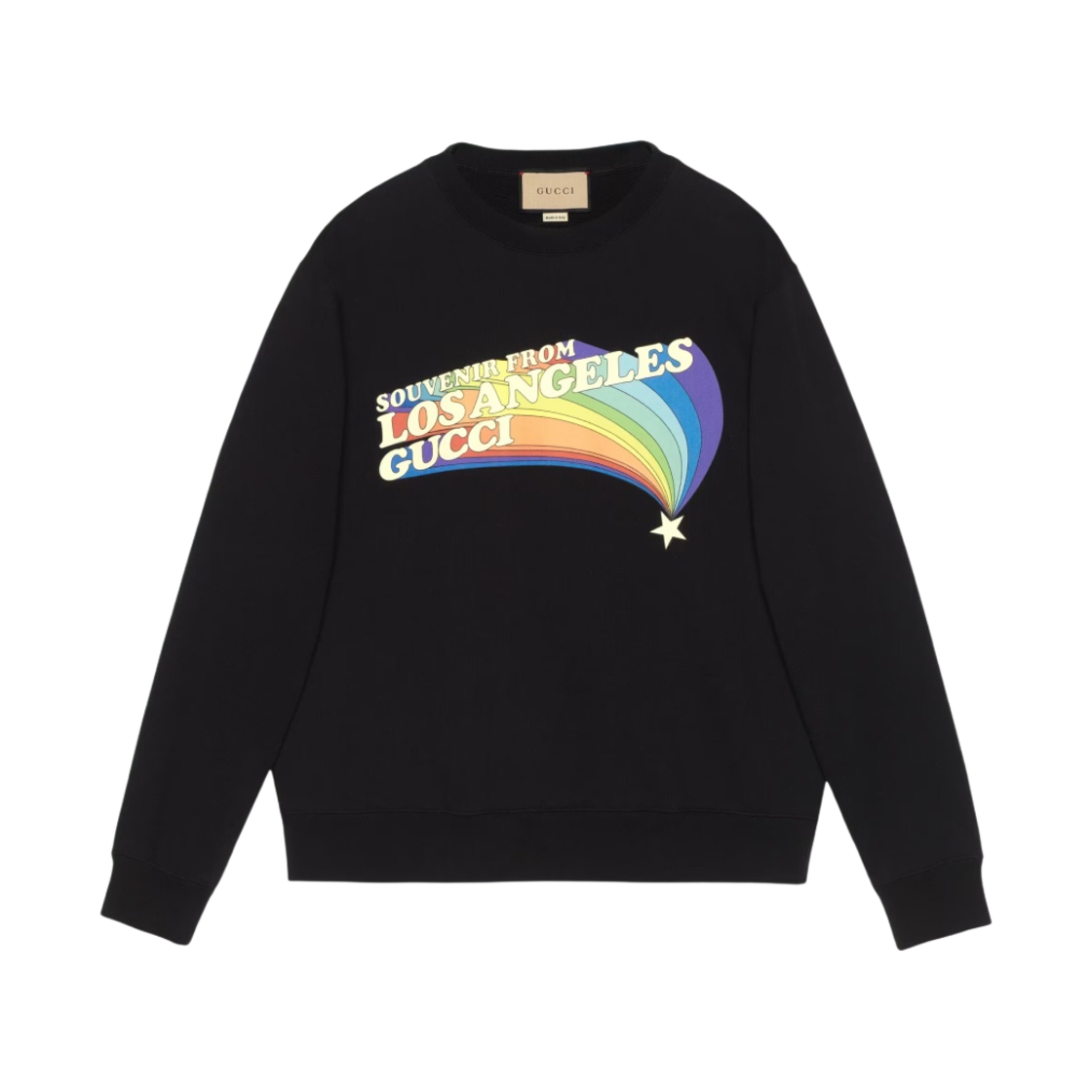 구찌 스타 프린트 코튼 저지 스웨트셔츠 블랙(Gucci Stars Print Cotton Jersey Sweatshirt Black) - 1