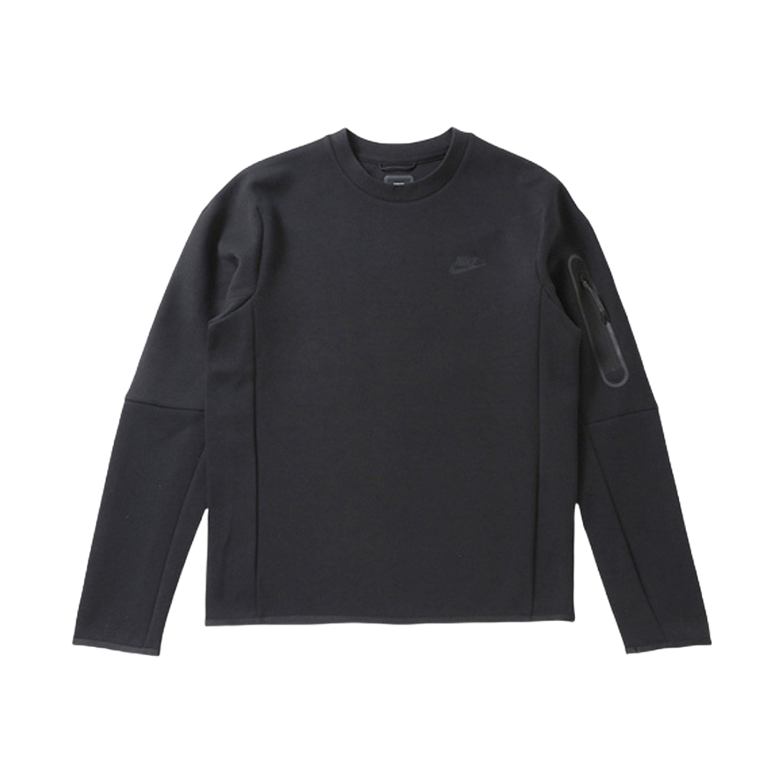 나이키 NSW 테크 플리스 크루 스웨트셔츠 블랙 - 아시아(Nike NSW Tech Fleece Crew Sweatshirt Black - Asia)