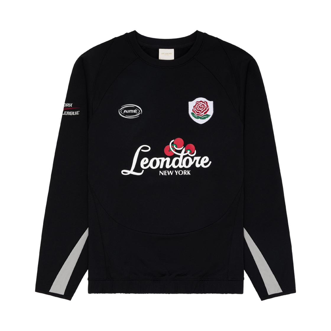 에메 레온 도르 팀 레온 퍼포먼스 크루넥 스웨트셔츠 제트 블랙(Aime Leon Dore Team Leon Performance Crewneck Sweatshirt Jet Black)
