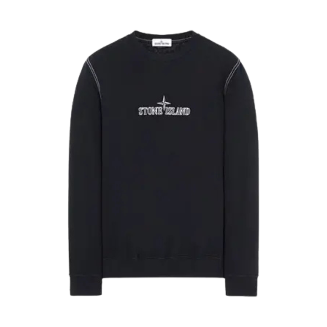 스톤 아일랜드 61459 자수 로고 크루넥 스웨트셔츠 네이비 블루 - 21SS(Stone Island 61459 Embroidered Logo Crewneck Sweatshirt Navy Blue - 21SS) - 1