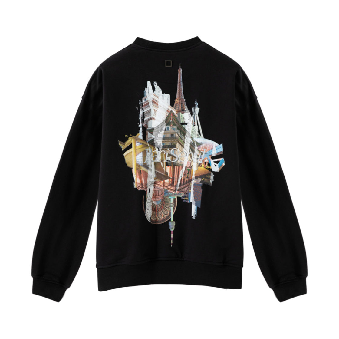W243TS29730B Wooyoungmi City Graphic Sweatshirt Black - 24FW