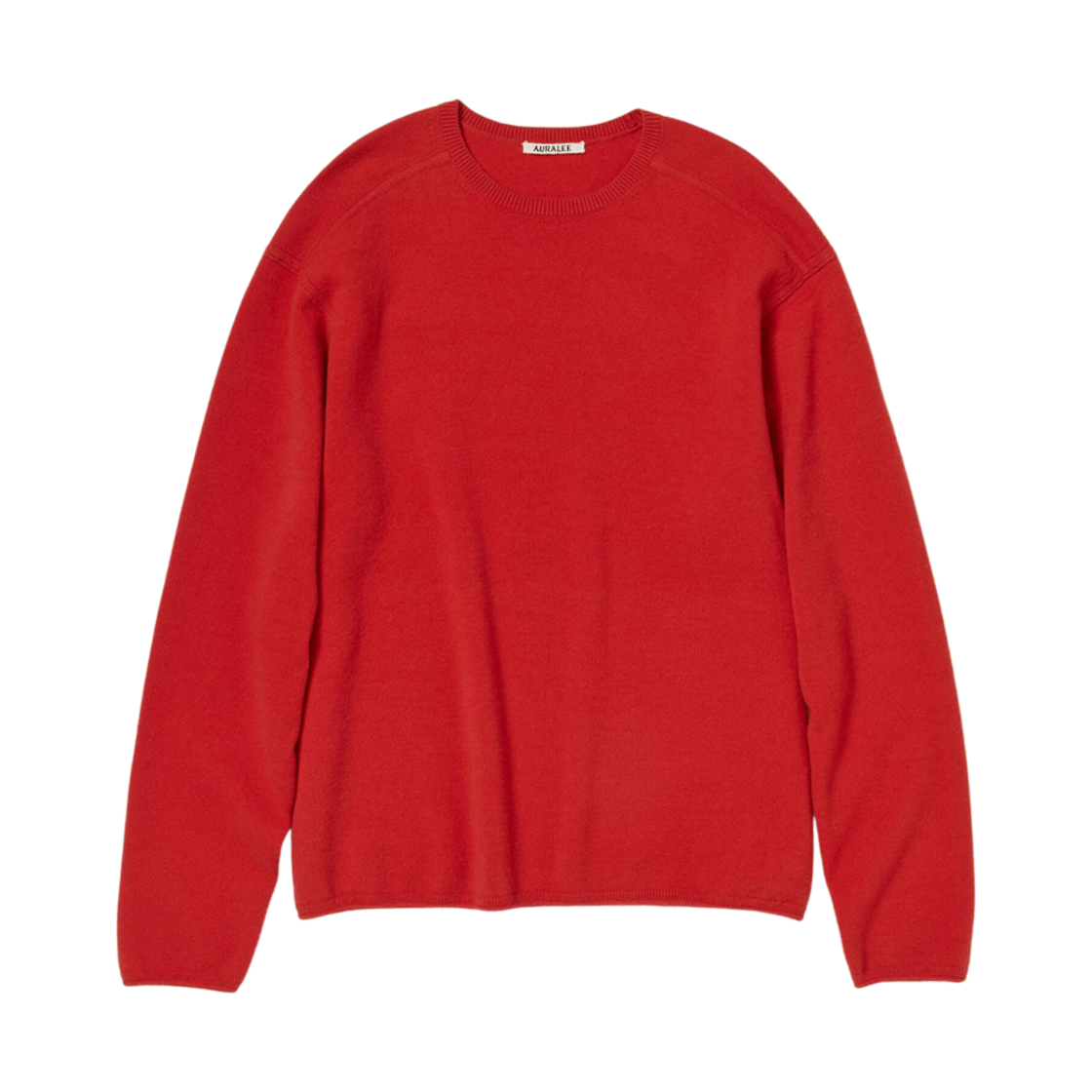 오라리 펠티드 울 니트 P/O 레드 오렌지(Auralee Felted Wool Knit P/O Red Orange) - 1