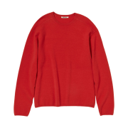 Auralee Felted Wool Knit P/O Red Orange