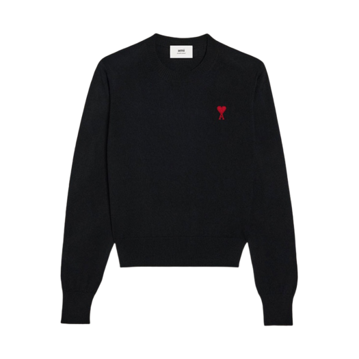 (W) AMI De Coeur Sweater Black Red