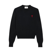 (W) AMI De Coeur Sweater Black Red