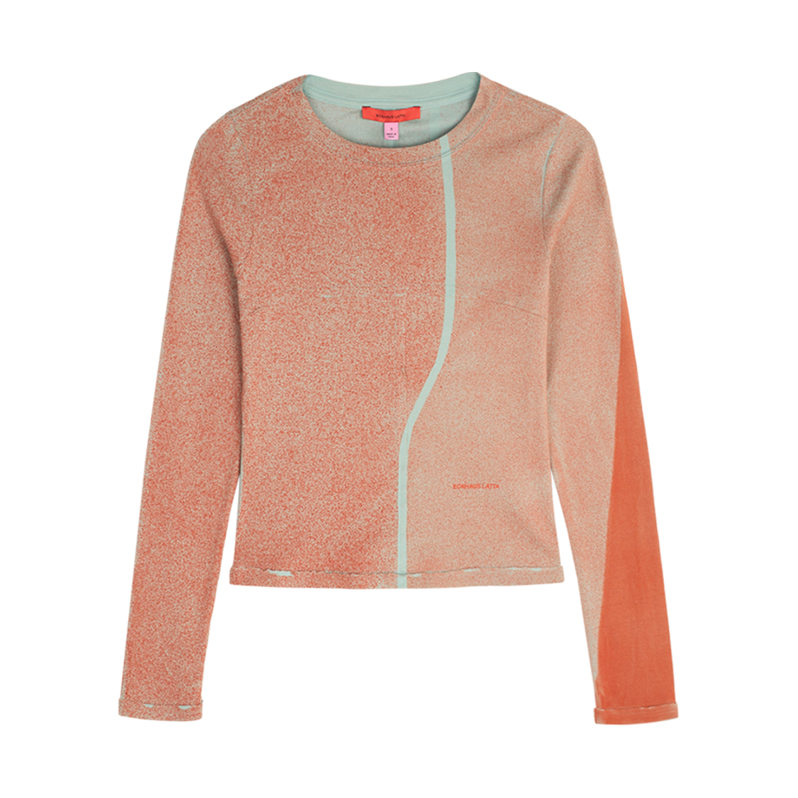 에크하우스 라타 우먼 랩 베이비 크루넥 엠버 - 25SS(Eckhaus Latta Women Lapped Baby Crewneck Ember - 25SS)