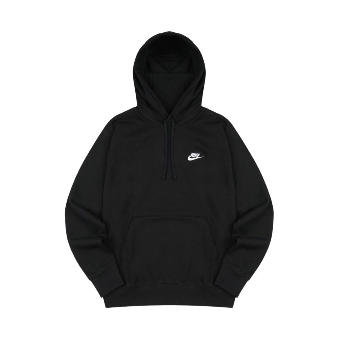 나이키 NSW 클럽 풀오버 후드 블랙 - 아시아(Nike NSW Club Pullover Hoodie Black - Asia)