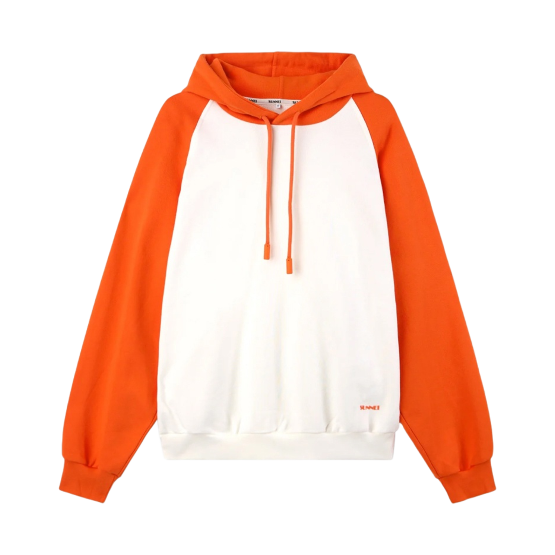 - Sunnei Bicolor Hoodie Dust Red
