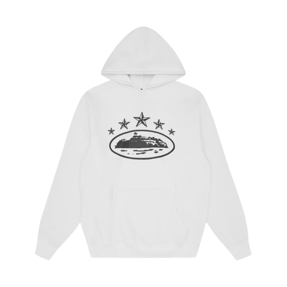 코르테이즈 5 스타즈 알카트라즈 후드 화이트(Corteiz 5 Starz Alcatraz Hoodie White) - 1