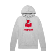 Isabel Marant Miley Hoodie Grey Fuchsia - 21FW
