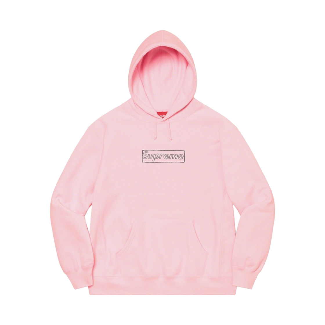 슈프림 x 카우스 초크 로고 후드 스웨트셔츠 라이트 핑크 - 21SS(Supreme x Kaws Chalk Logo Hooded Sweatshirt Light Pink - 21SS) - 1