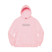 Supreme x Kaws Chalk Logo Hooded Sweatshirt Light Pink - 21SS