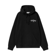 Carhartt WIP Hooded Onyx Script Sweatshirt Black