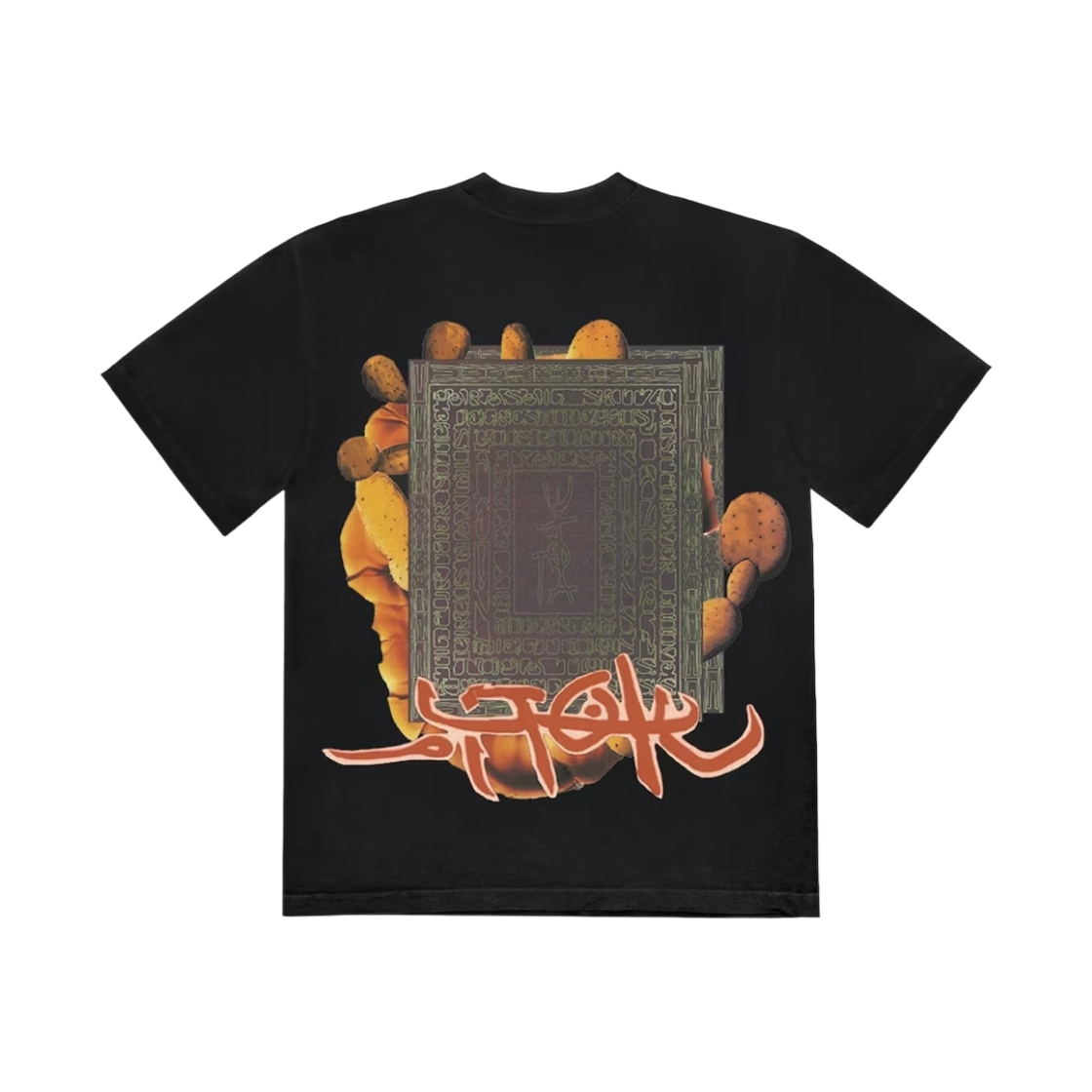 트래비스 스캇 유토피아 매뉴스크립트 티셔츠 블랙(Travis Scott Utopia Manuscript T-Shirt Black) - 2