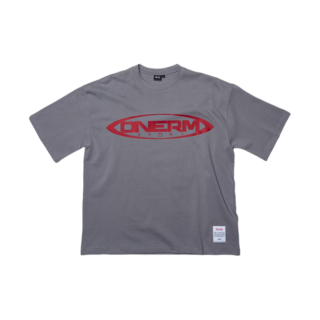 - ONERM Panatta Parody Overfit T-Shirt Ultimate Gray - 대표 이미지 #1