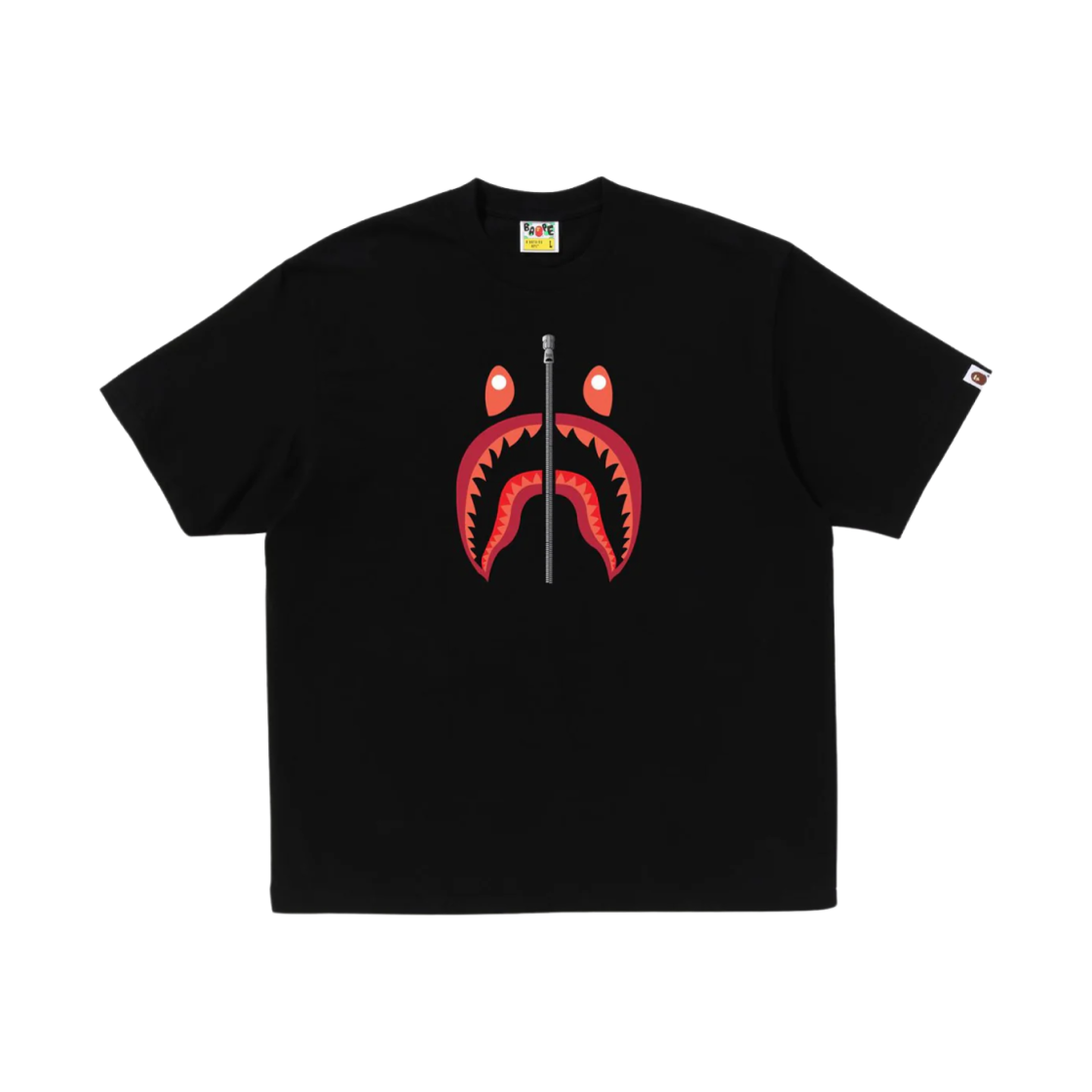 0ZXTEM110307N BAPE Shark T-Shirt Korea Black