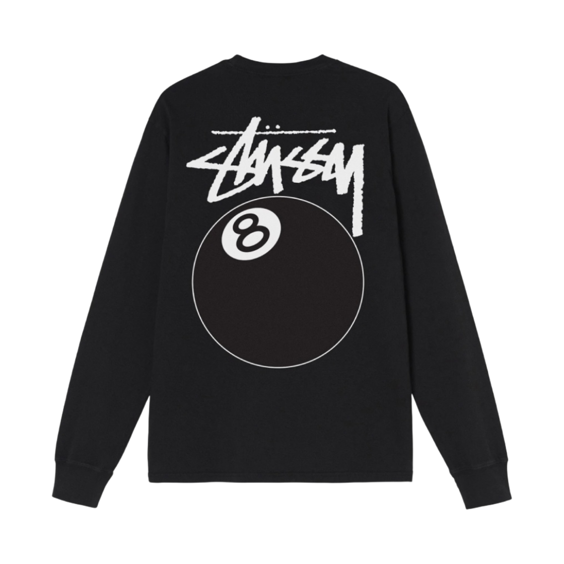 스투시 8볼 피그먼트 다이드 롱슬리브 티셔츠 블랙(Stussy 8 Ball Pigment Dyed LS T-Shirt) - 2