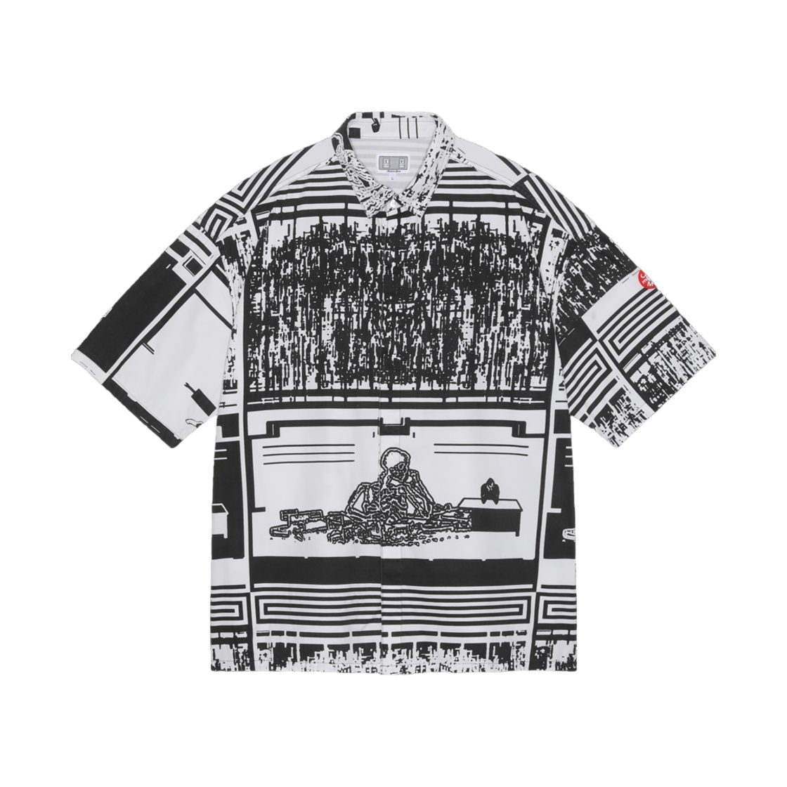 카브엠트 MD 리셉션 숏슬리브 셔츠 블랙 - 24SS(Cav Empt MD Reception Short Sleeve Shirt Black - 24SS) - 1