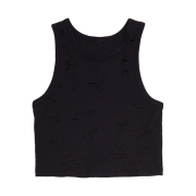 (W) R13 Distressed Tank Black