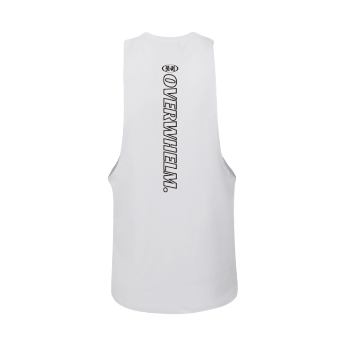 - Overwhelm Chestcut Circle Logo Sleeveless White