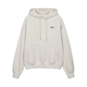 Dunst Classic Small Logo Hoodie Oatmeal Melange