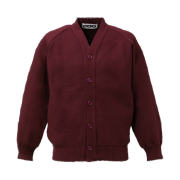 CDG V-Neck School Cardigan Maroon
