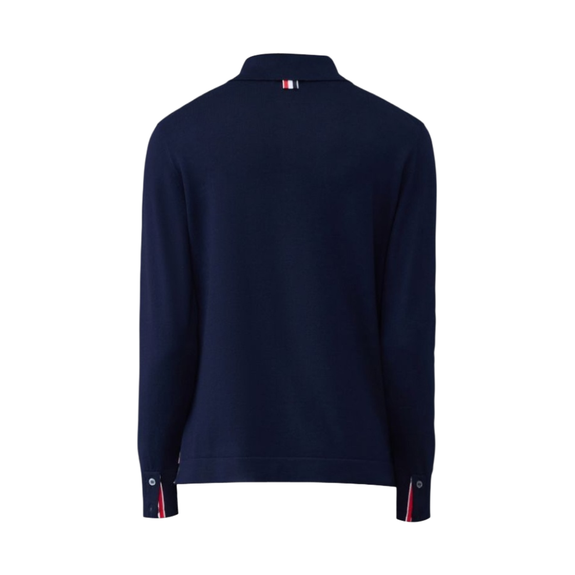 톰브라운 메리노 저지 스트라이프 인타르시아 셔츠 블루(Thom Browne Merino Jersey Stripe Intarsia Shirt Blue) - 2