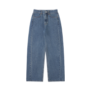 Siyazu SIJN6084 Fleece Vintage Curved Denim Deep blue