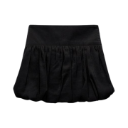 (W) Zara Balloon Skirt Pants Black