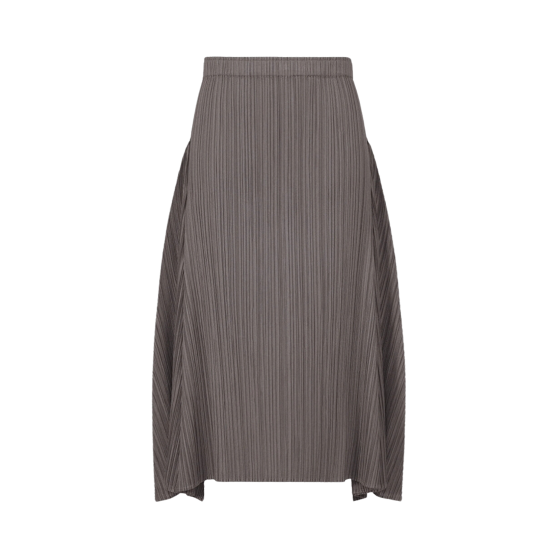 JG432-12 (W) Pleats Please Issey Miyake Efficient Square Skirt Gray