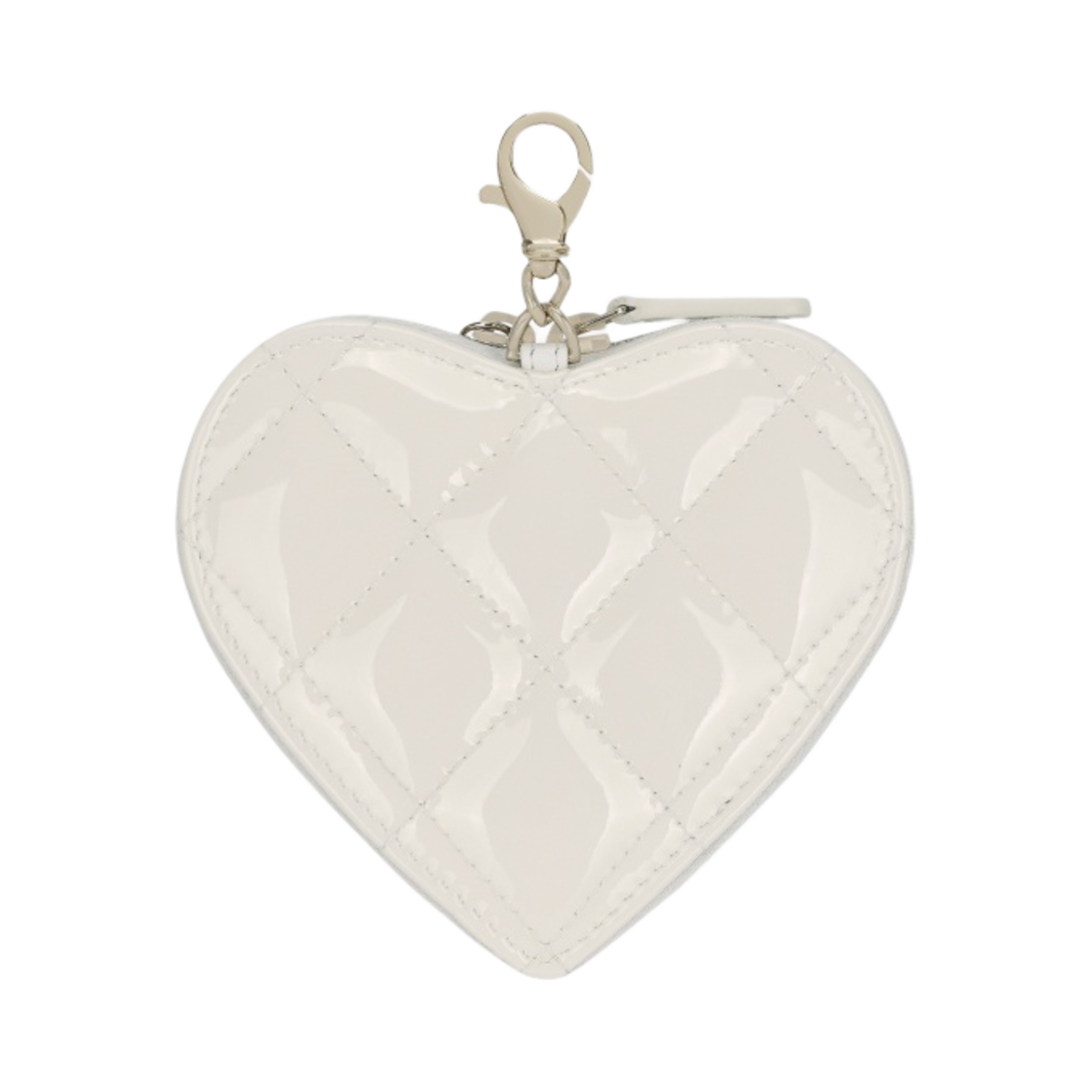 샤넬 지퍼 동전 지갑 페이턴트 카프스킨 레진 & 골드 메탈 화이트(Chanel Zipped Coin Purse Patent Calfskin Resin & Gold White) - 2