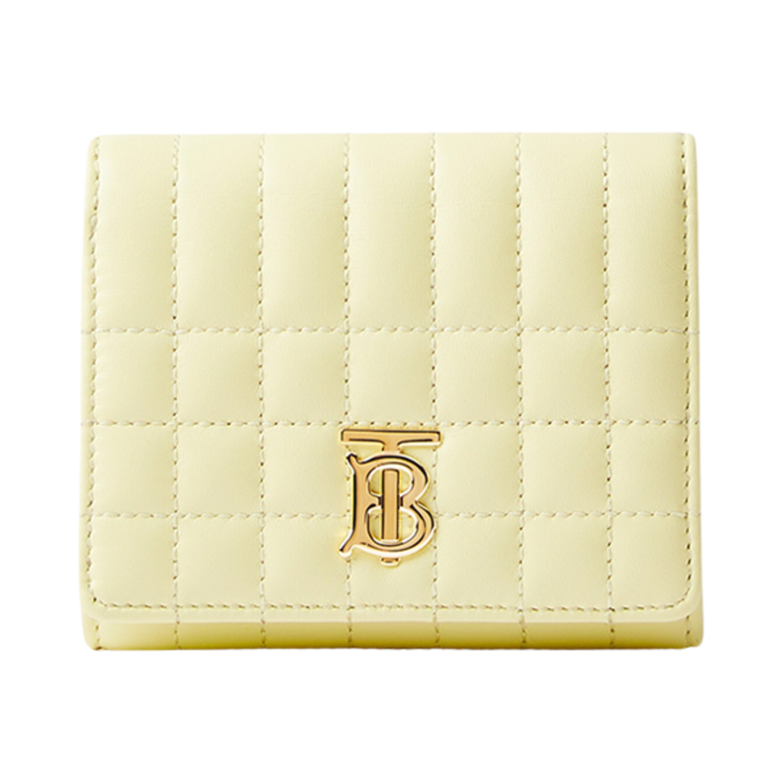 버버리 퀼티드 레더 스몰 롤라 폴딩 지갑 쿨 레몬(Burberry Quilted Leather Small Lola Folding Wallet Cool Lemon) - 1
