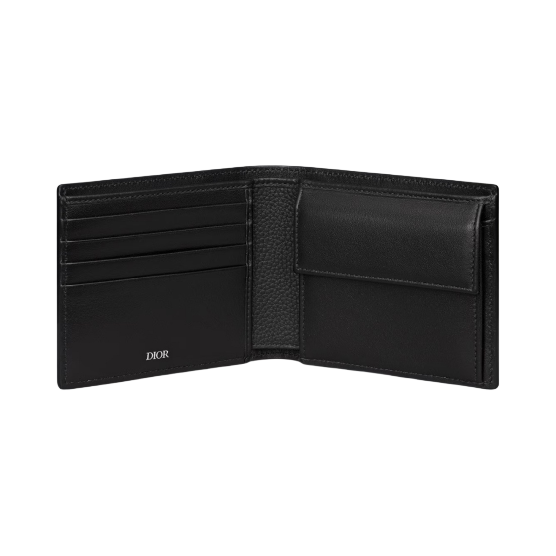 디올 새들 컴팩트 지갑 블랙 카프스킨 레더 & 오블리크 자카드 블랙(Dior Saddle Compact Wallet Black Grained Calfskin Leather & Oblique Jacquard Black) - 2