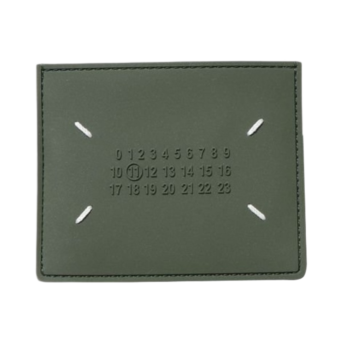 메종 마르지엘라 러버라이즈드 카드 홀더 밀리터리 그린(Maison Margiela Rubberised Card Holder Military Green) - 1