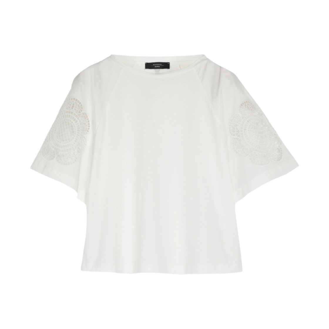 (W) 위켄드 막스마라 아르메니아 코튼 저지 티셔츠 화이트((W) Weekend Max Mara Armenia Cotton Jersey T-shirt White) - 1