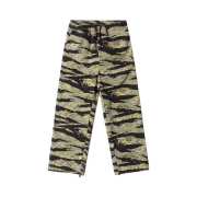 QT8 GARMENTS GB Tiger Camo Wide Banding Pant Beige