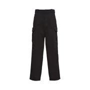 Prada Cotton Satin Cargo Pants Black