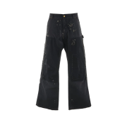 Saint Mxxxxxx Double Knee Duck Pants Black - 24FW